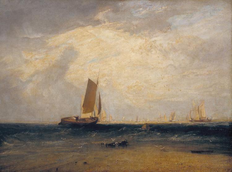 Joseph Mallord William Turner Fishing upon Blythe-sand,tide setting in (mk31) Sweden oil painting art